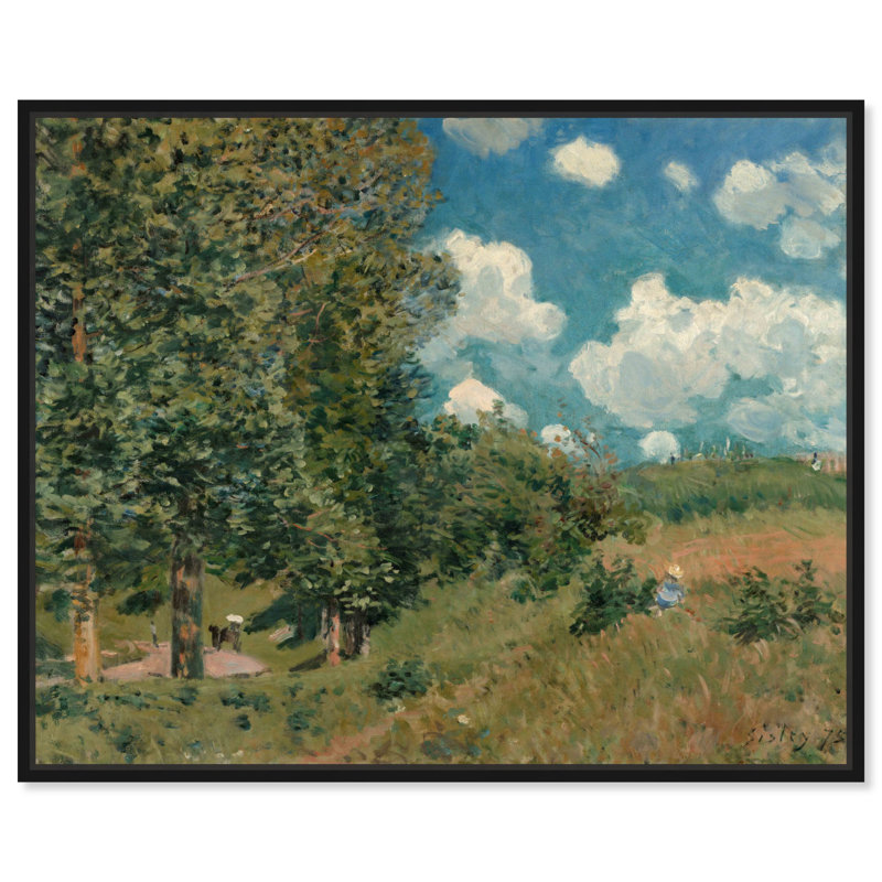 «The Road From Versailles», art mural classique rétro par Bloomsbury Market, Cadre noir, H 31 po x l 37 po