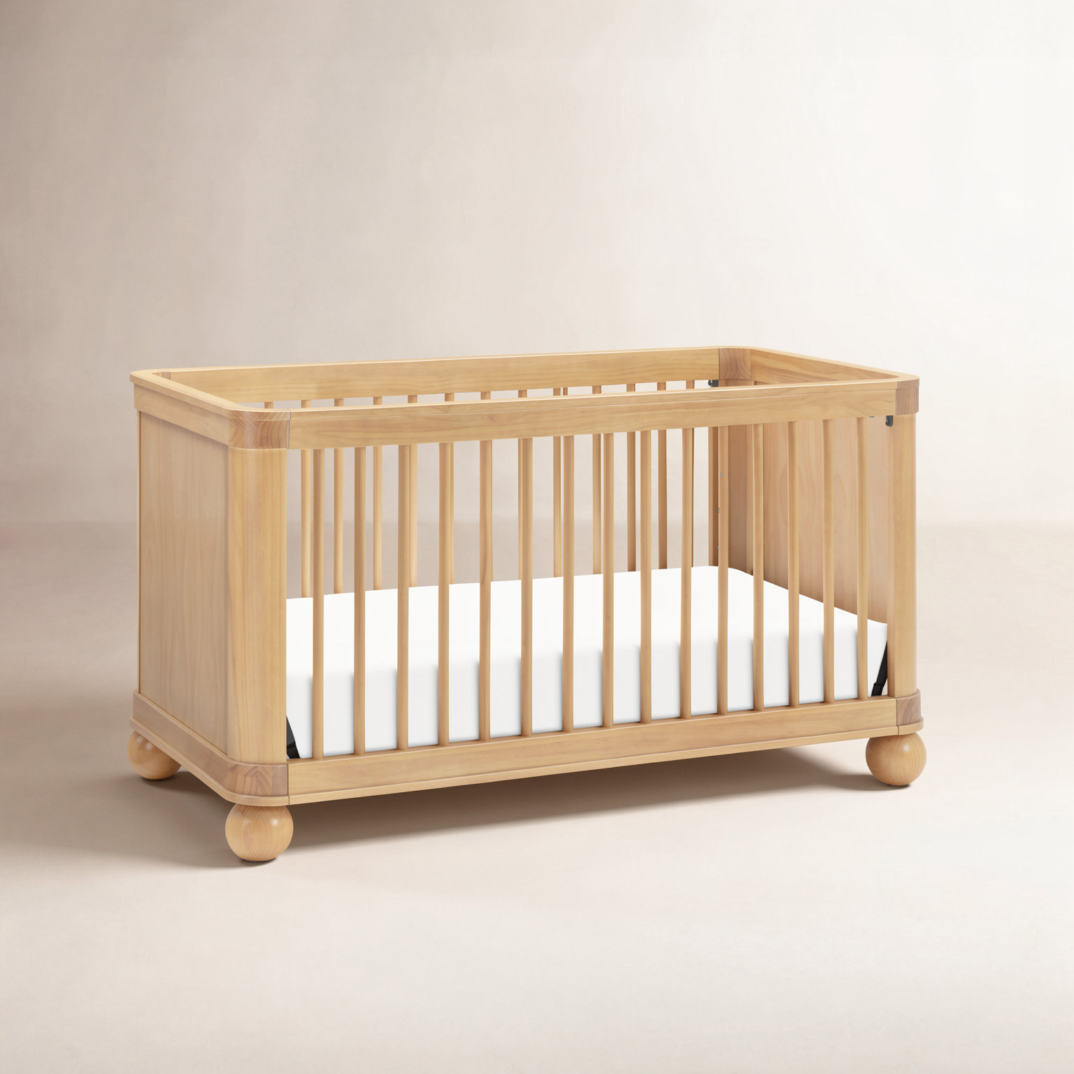 CROSBY Pine Convertible Crib, Honey