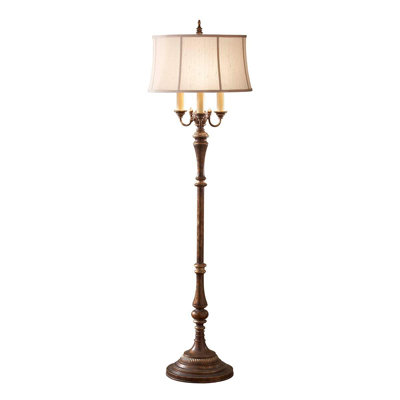 Hounsfield 159.4cm Brown Traditional Floor Lamp