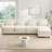 Premium Teddy Fabric Cloud Modular Sofa with Curved Design and Double-Layer Cushion-527824238-527824274