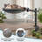 Grey Elevated Desktop Cat Perch, Robust Desk‑mounted Cat Nest with 360‑Degree Rotation and Height Adjustable Function
