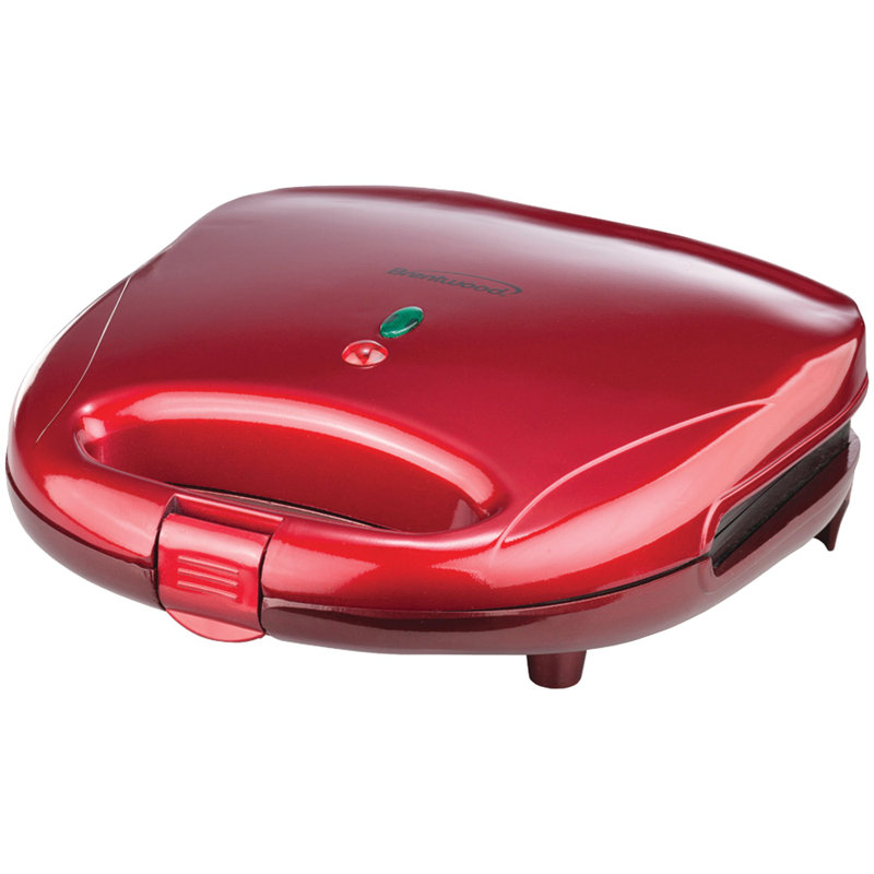 Machine à gaufres brentwood appliances, rouge
