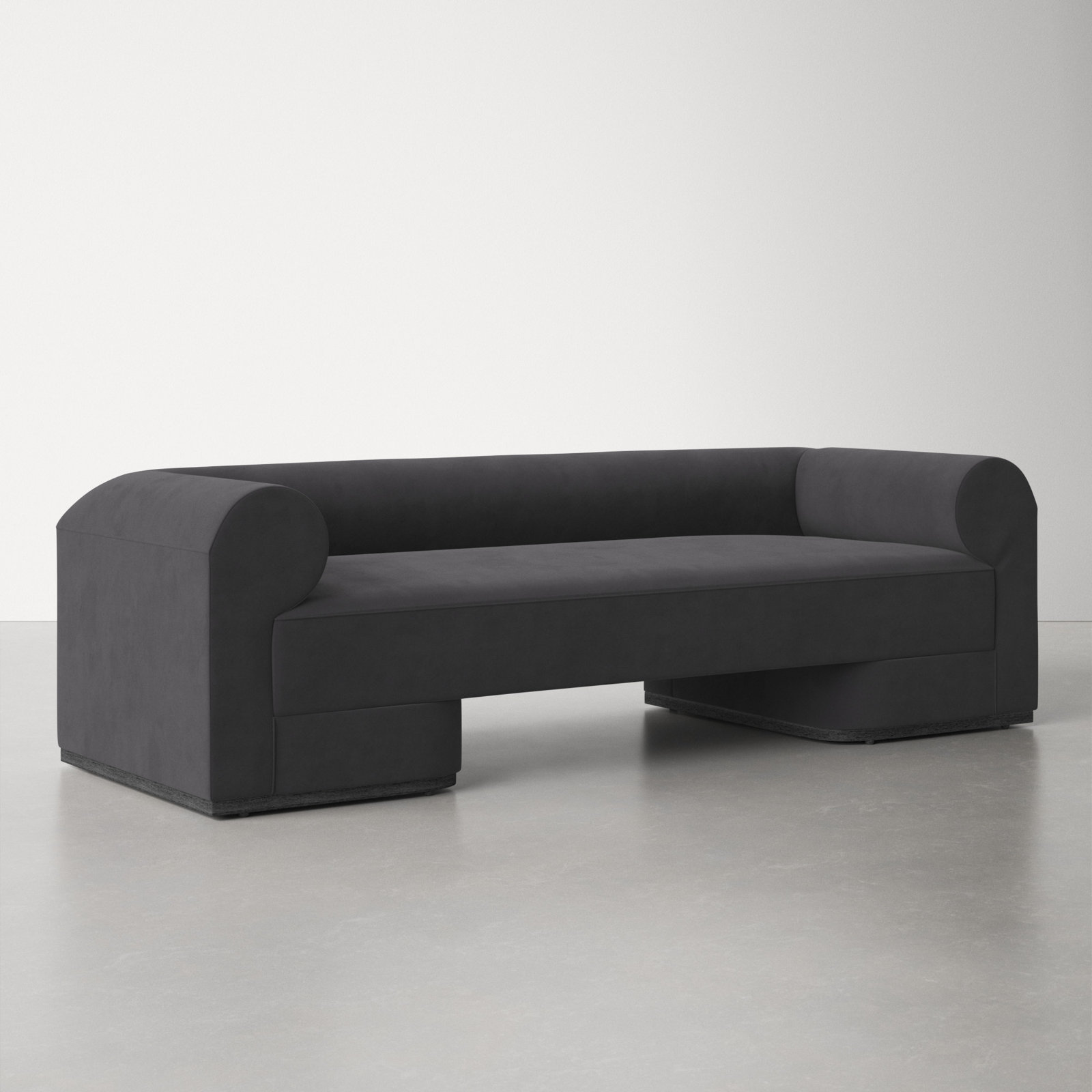 97" Sofa, Gunmetal, Gunmetal