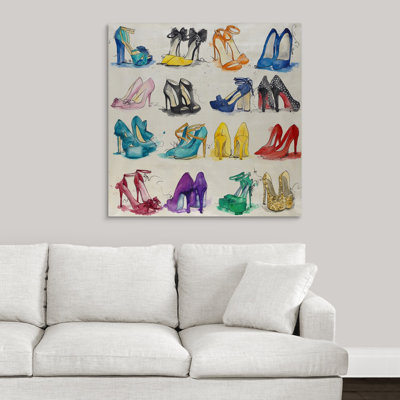 " Closet Of Shoes " by Rikki Drotar Painting Print