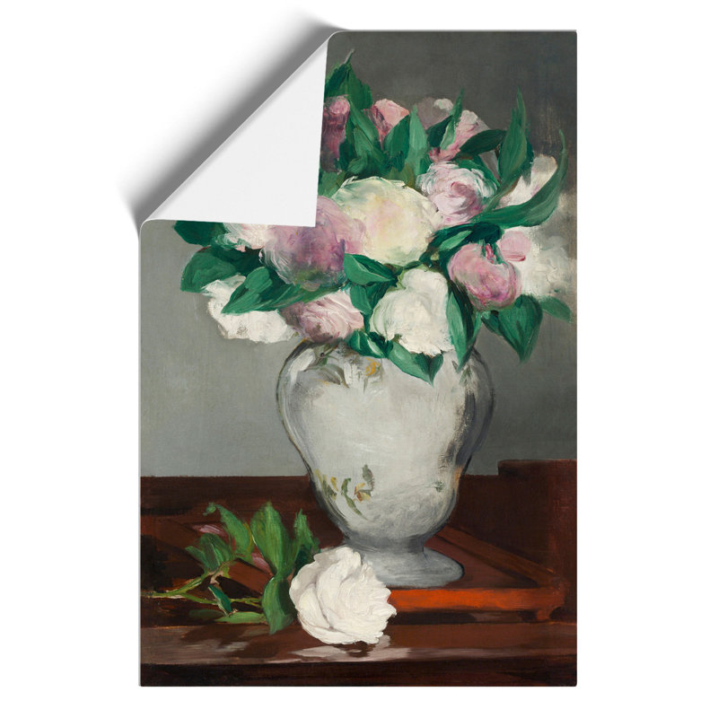 Peonies by Edouard Manet - Frameless Print, 30cm H x 21cm W x 0.1cm D