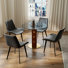 5-piece Round Tempered Glass Top Dining Set