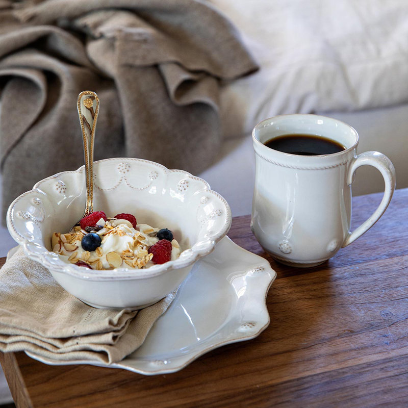 Berry & Thread Flared Mug, Whitewash
