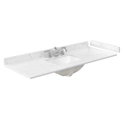 Miranda 54" Freestanding Single Bathroom Vanity with Cultured Marble Top