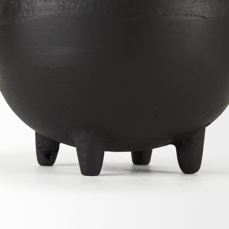 Vase décoratif à deux poignées noir L 8,7 po x l 4,7 po x H 8,3 po Olson