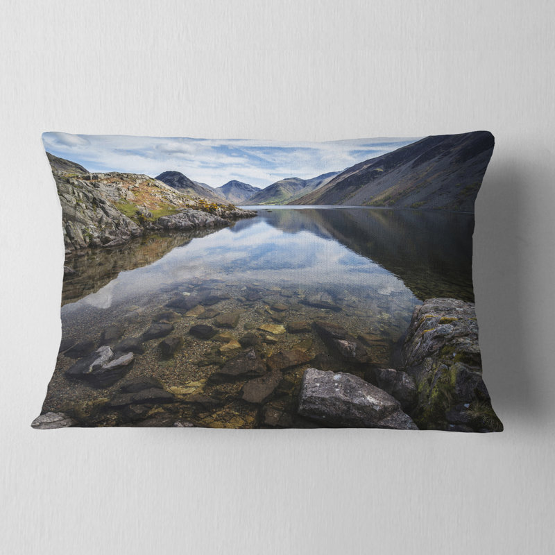 Coussin lombaire à imprimé paysage