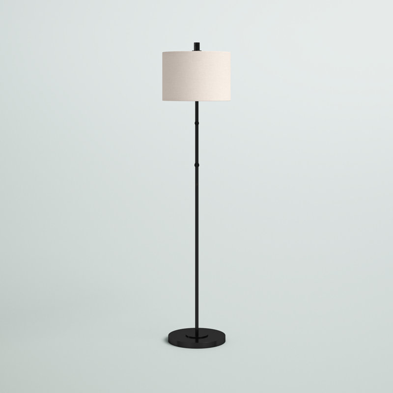 Pariaman 60'' Swing Arm Floor Lamp, Black