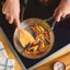 Anolon Nouvelle Copper Stainless Steel Induction Frying Pans / Skillet Set, 8 Inch and 9.5 Inch, Silver