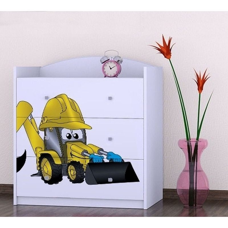 Nicholes Kids 3 - Drawer Chest, White