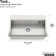 Task 33" x 22" Top-Mount/Undermount Single-Bowl Workstation Kitchen Sink With Accessories