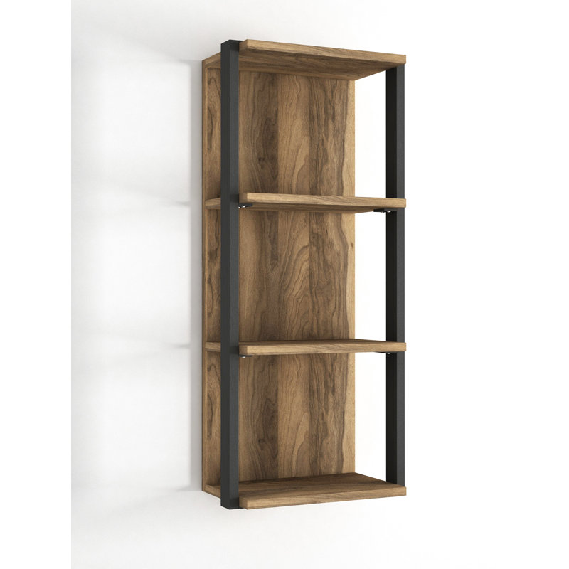 Geertruida 4 Piece Industrial Pipe Shelves