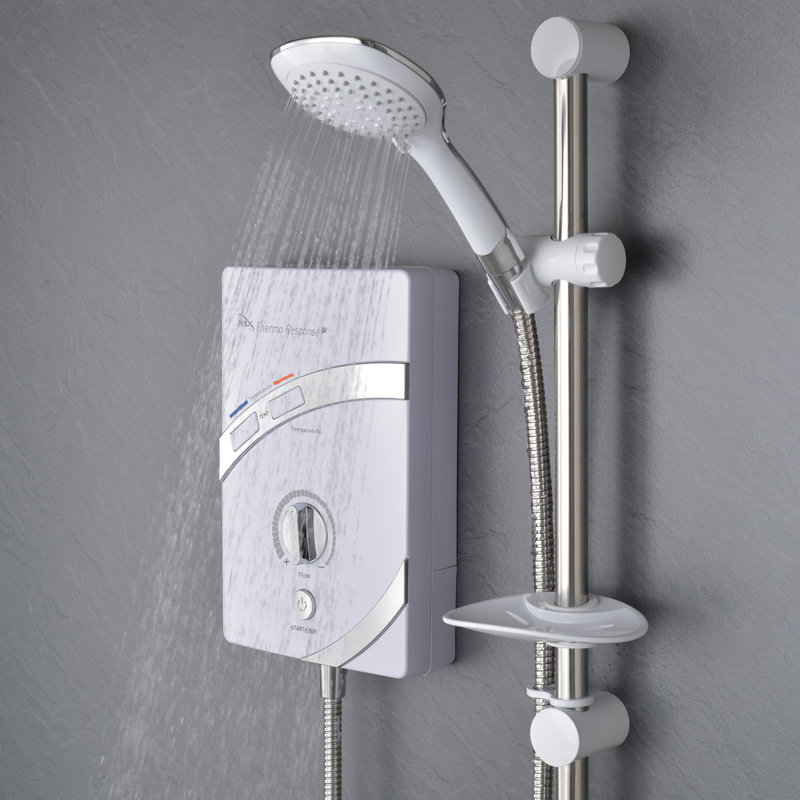 Response Qi Thermostatic Power Shower with Slide Bar Shower Head, 9.5KW