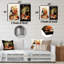 «French Red Wine Tempting Harmony», ensemble d'art mural en métal-102687444