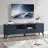Ikesha Modern TV Stand with Faux Marble Top, 70" Media Console Storage Entertainment Center-1412100107