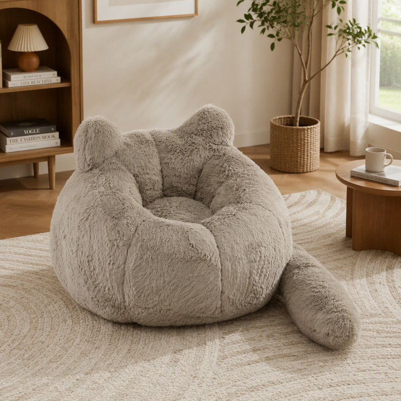 Fauteuil à billes simple, Taupe