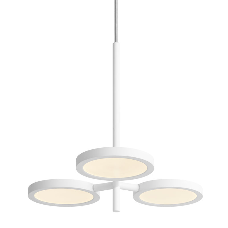 Luminaire suspendu Shine On, H 16 po x l 15 po x P 15 po, Blanc