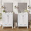 Meuble-lavabo de salle de bain avec lavabo intégré avec portes à fermeture en douceur et structure robuste-116872060