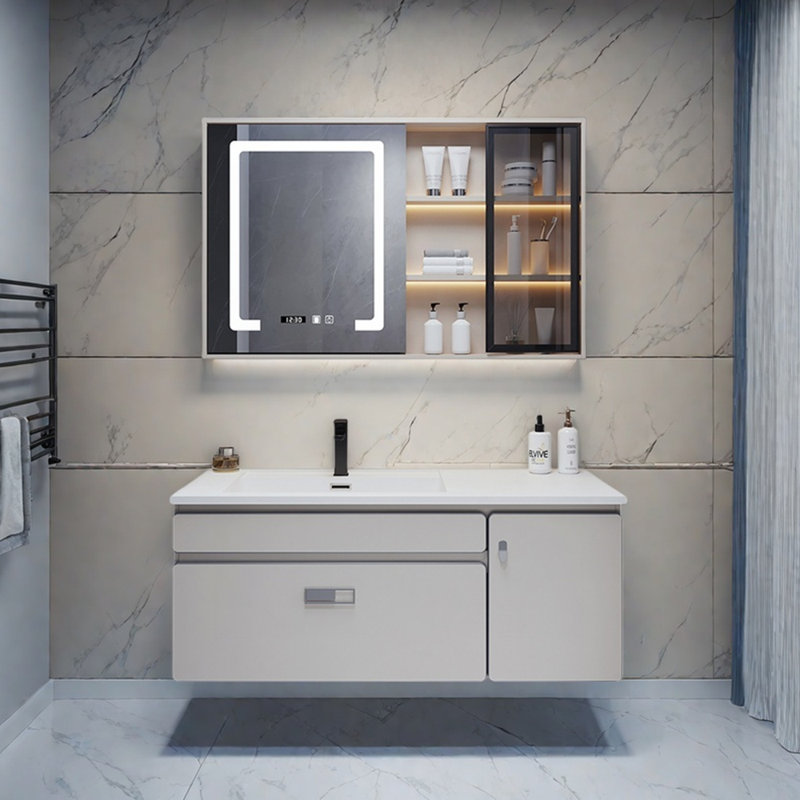 Armoire de salle de bain de style minimaliste moderne français