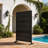 Metal Privacy Screen With Block Pattern