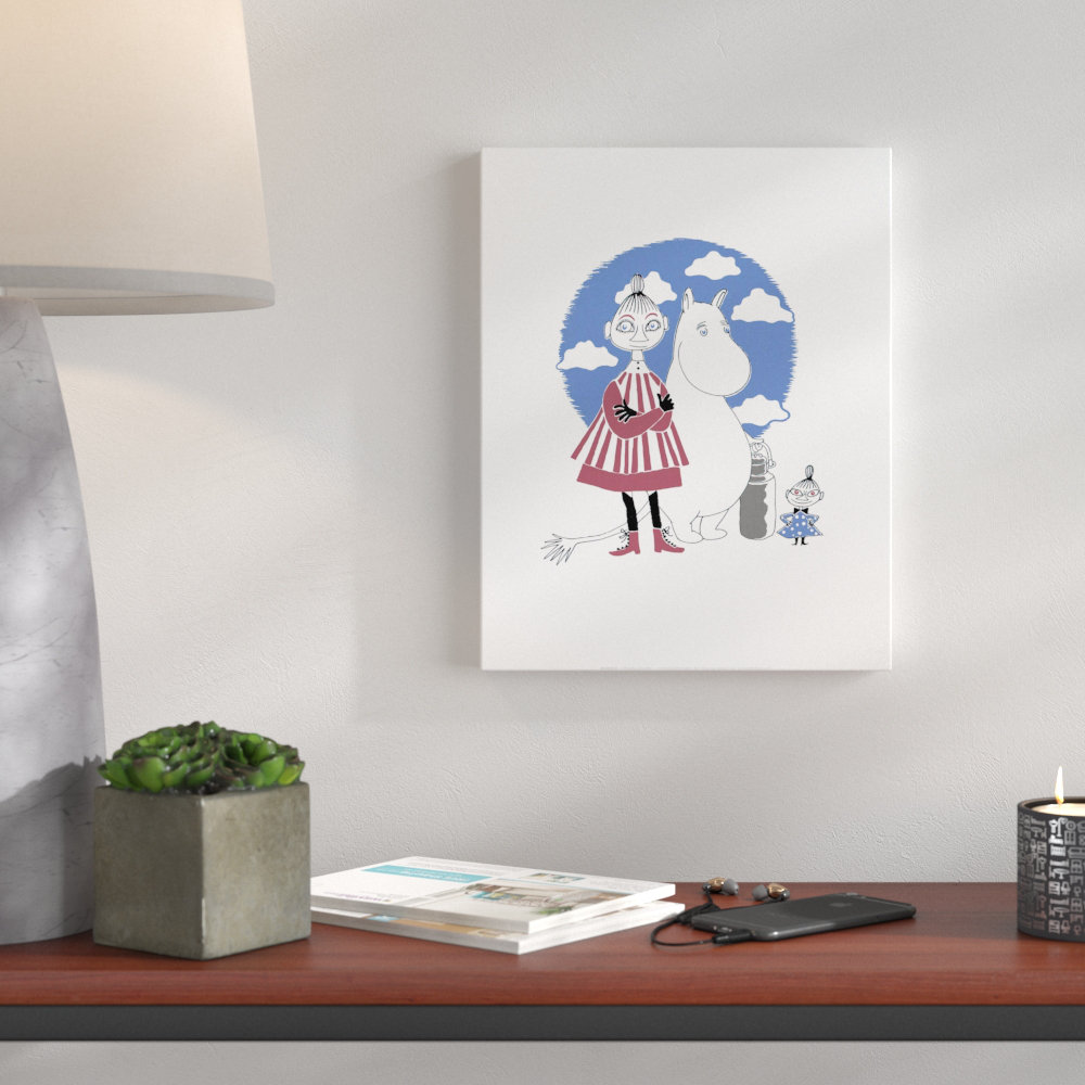 Moomins Little My, Mymble and Moomintroll by Tove Jansson Graphic Art