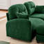 3 modulaires en forme de L en forme de L, tissu chenille, coussin, conception ergonomique pour la maison