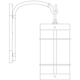 Valencia 1 - Light Armed Sconce