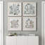 «Opulent Bath I», ensemble de 4 peintures sur toile encadrées-60148641-60148640
