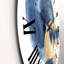 Horloge murale moderne bleu foncé et doré-60187143