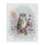 Art mural sur toile, hibou et guirlande florale par Fab Funky-784569902