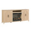 Meuble télé moderne Sasha de 80 po à cannelures avec foyer électrique intelligent Duraflame® et commande vocale Alexa et application.-128929317