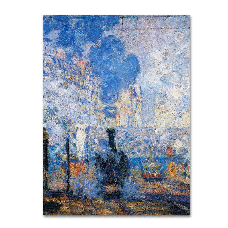 «Saint Lazare Station» par Claude Monet, reproduction sur toile, H 47 po x l 35 po x P 2 po