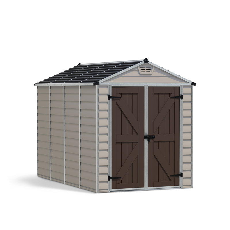 6 ft. W x 7 ft. D Plastic Apex Garden Shed