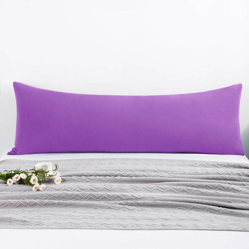 Egyptian-Quality Cotton Body Pillow Cover, 500 Thread Count Cotton Sateen Body Pillowcase with Envelope Closure, 20x54 Inches - NTBAY