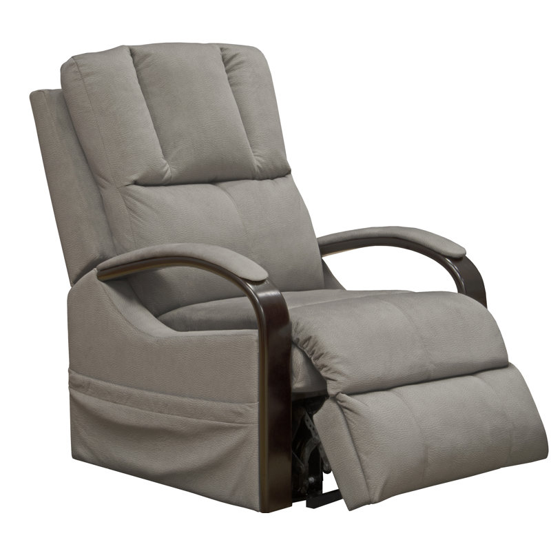 Fauteuil de massage inclinable et chauffant, Mélange de polyester gris