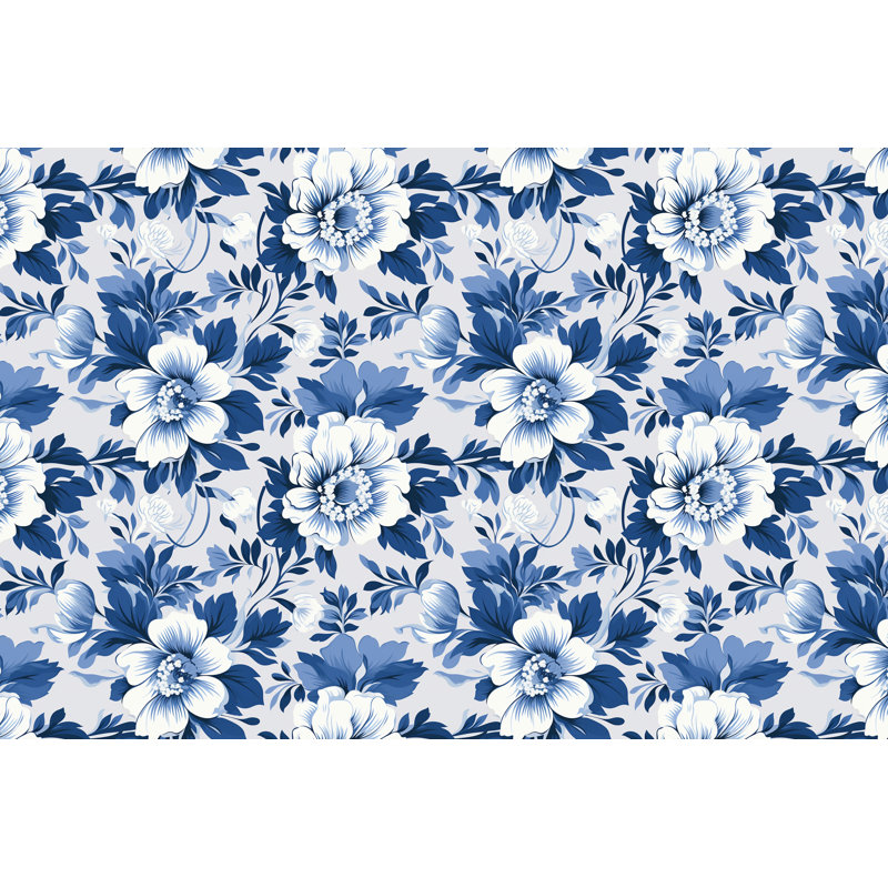 Rideaux à motif floral - 6120, L 40 po x L 82 po