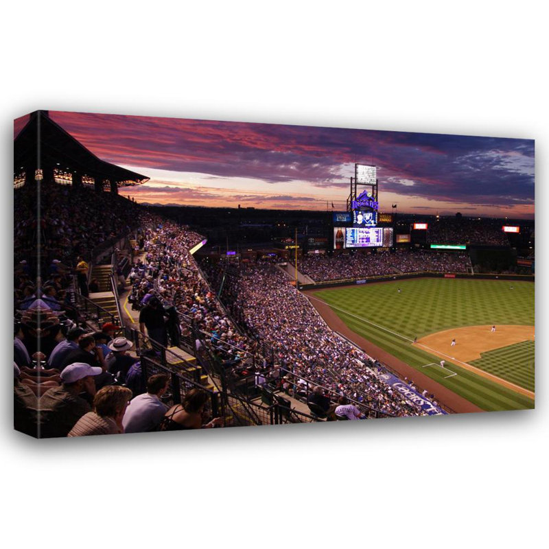 Coors Field, 32" H x 48" W