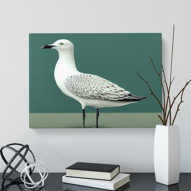 View Of A Seagull - Wrapped Canvas, 40cm H x 60cm W x 3cm D