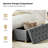 Lauris 43.75'' W Modern Storage Bench with Removable Cover and Nailhead Trim-1144210431