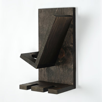 Solid Wood Wall Mounted Wine Glass Rack