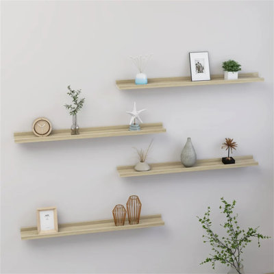 Gracelinn 4 Piece Floating Shelf