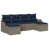 Structure grise / coussin bleu marine est en rupture de stock