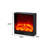 25.98"Electronic Suspended Simulated Flame Electric Fireplace Heater-118373426