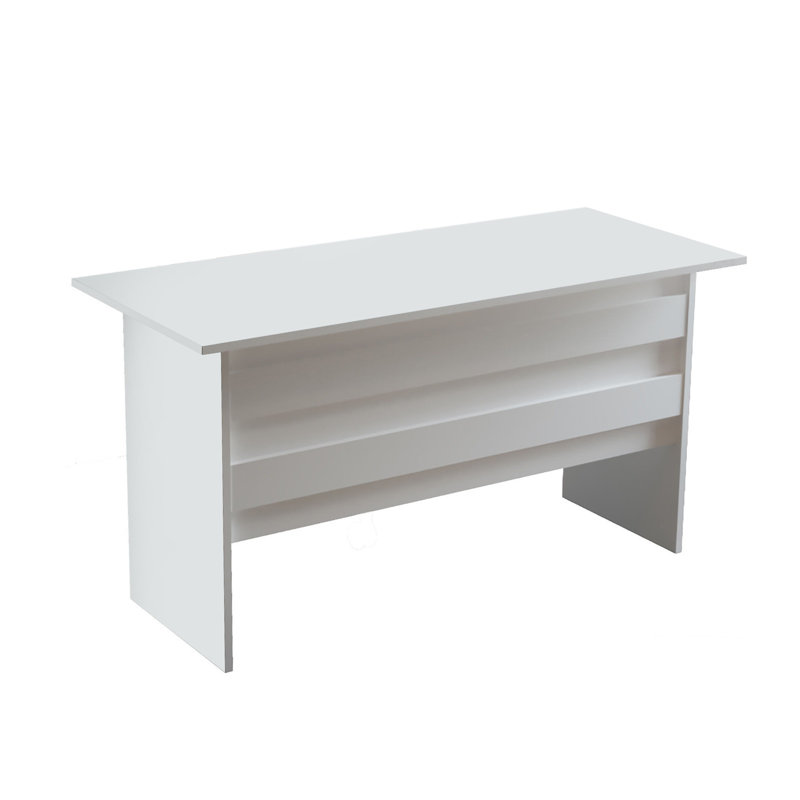 Bureau d'étude moderne, 55,1 po x 29,0 po x 23,6 po | 100% panneau de particules enduit de mélamine, épaisseur: 0,7 pouce | Conception élégante pour les bureaux à domicile et les espaces d'étude, durable et élégante, parfaite pour la productivit?