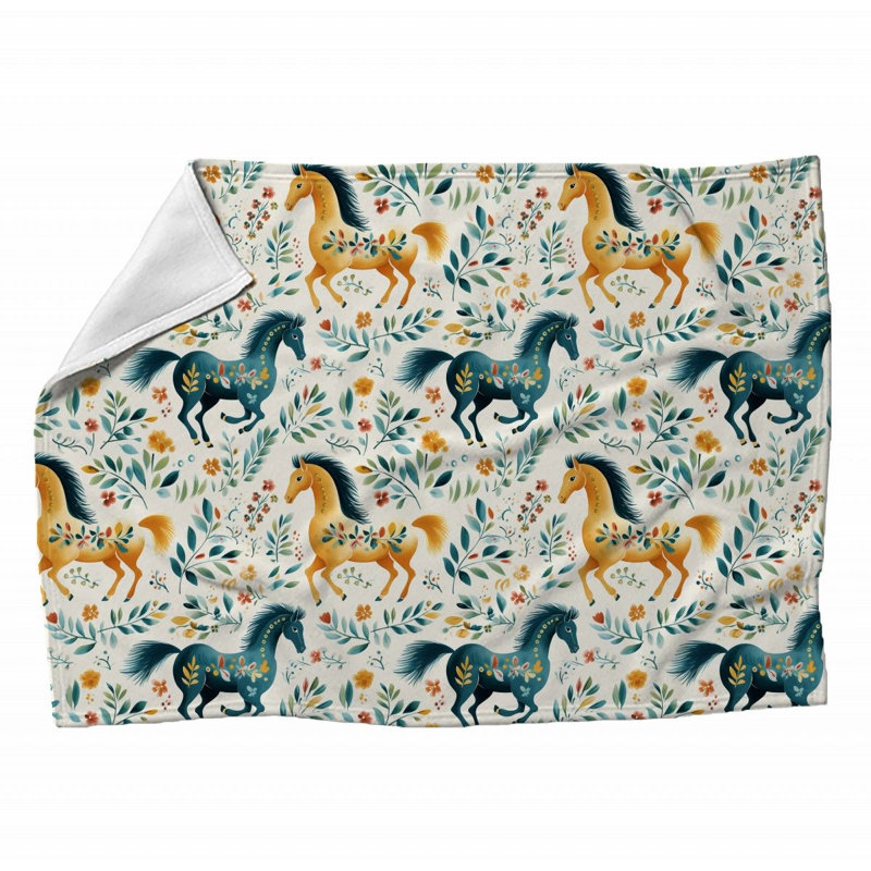 Machine Printed Throw Blanket, Throw