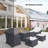 All Weather Wicker Rattan Patio Conversation Sets Group Seating Outdoor Furniture Covers