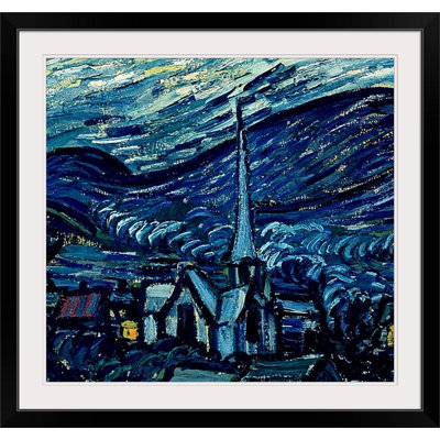 « the starry night, 1889 de juin » par vincent van gogh, reproduction d’art